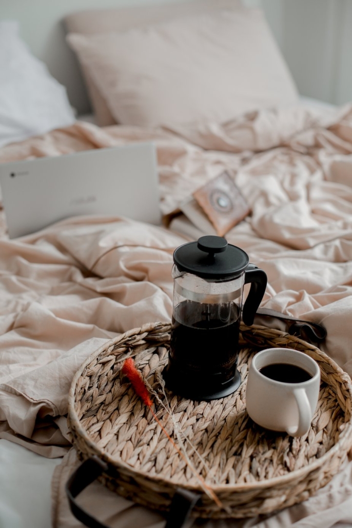 Coffee in bed with a cafetiere